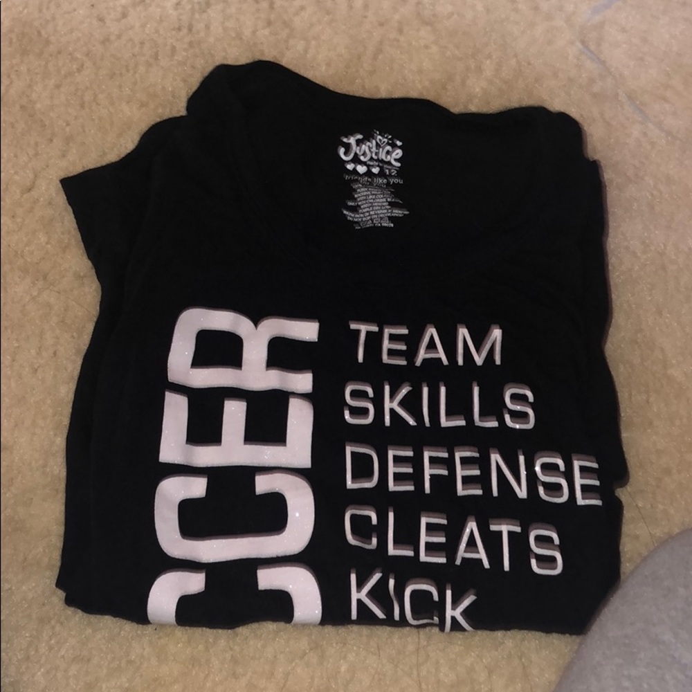 Justice soccer shirt